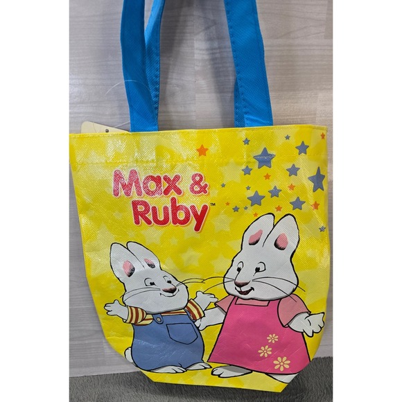 Nick Jr. Other - Max & Ruby Nick Jr Reusable Smaller Shop Bag Yellow Blue Tote Bunny Rabbit NWT